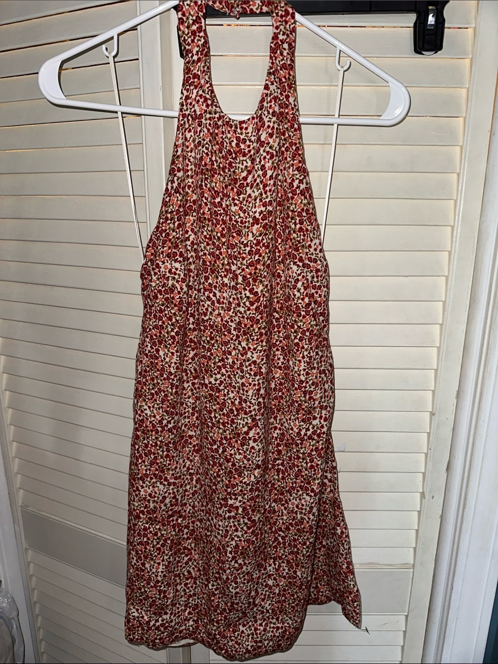 Reformation Mini Dress in Red and Cream Floral